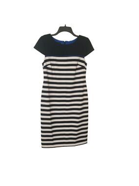 AB Studio Woman Midland dress black & white striped C1